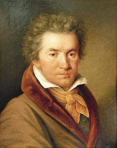 Beethoven's Symphony No. 7; Portrait of Beethoven, by Joseph Willibrord Mähler in 1815