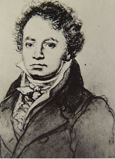 Beethoven portrait by Louis Letronne in 1814